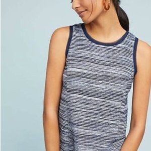 Anthropologie Blue Striped Tank